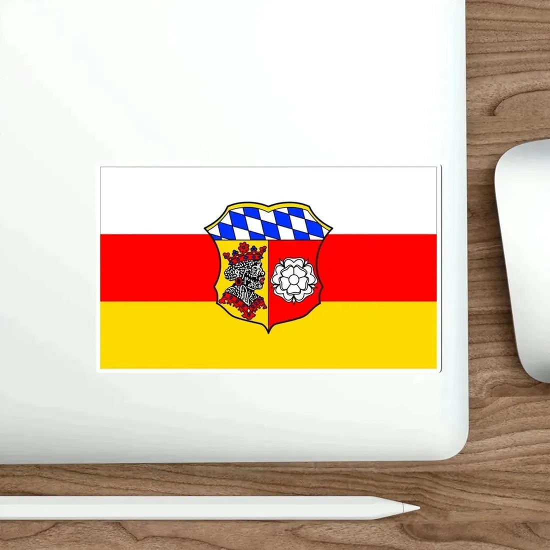 Flag of Freising Germany STICKER Vinyl Die-Cut Decal - The Sticker Space