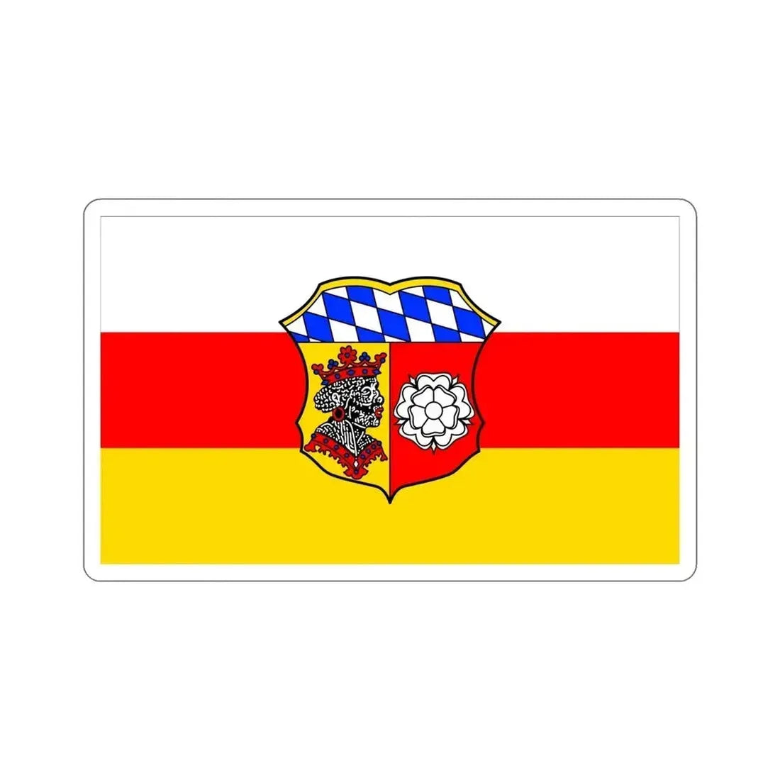 Flag of Freising Germany STICKER Vinyl Die-Cut Decal - The Sticker Space