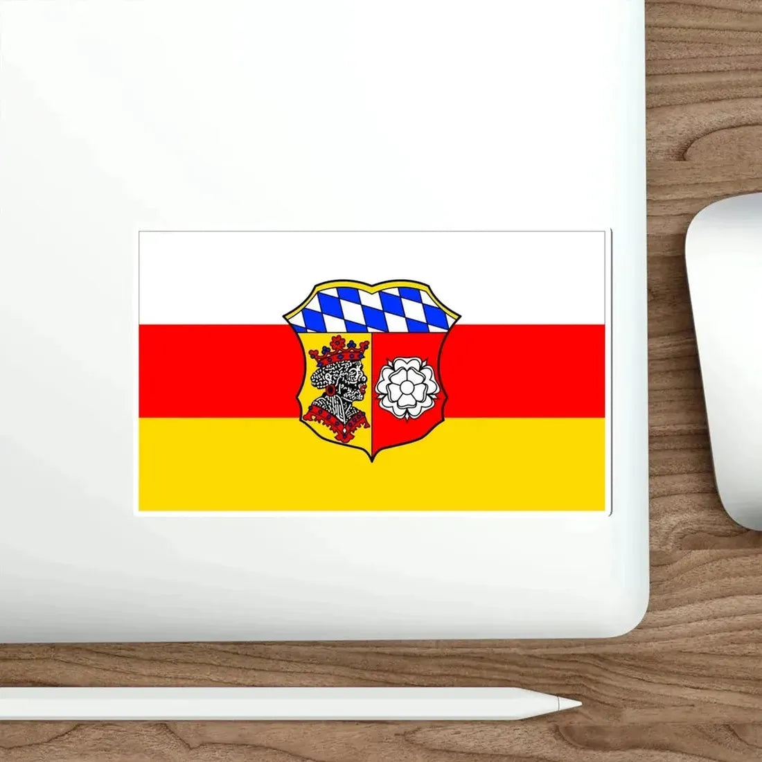 Flag of Freising Germany STICKER Vinyl Die-Cut Decal - The Sticker Space