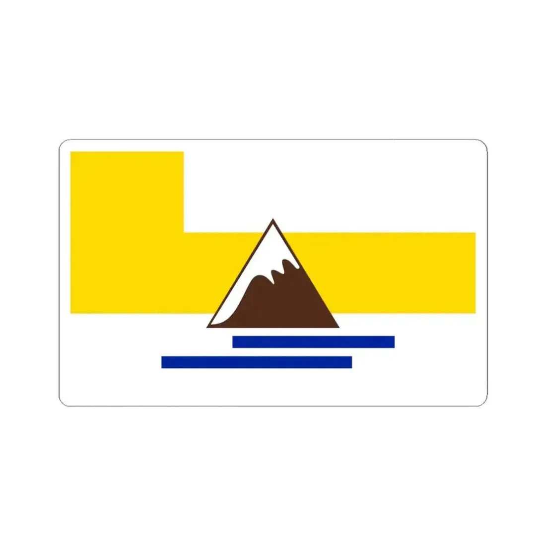 Flag of Fremont County Colorado (United States) STICKER Vinyl Kiss-Cut Decal 6 Inch White - The Sticker Space