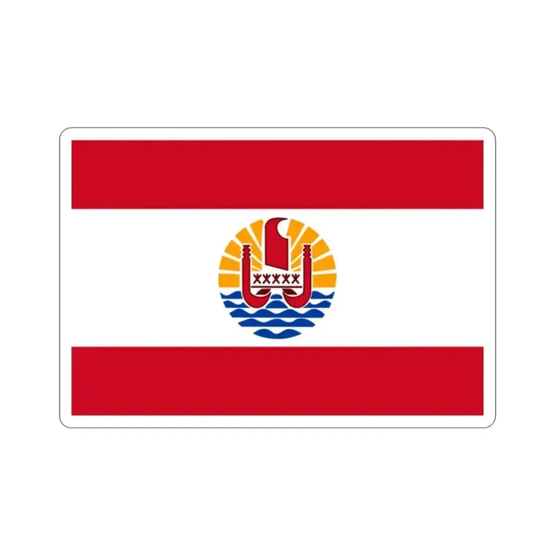 Flag of French Polynesia STICKER Vinyl Die-Cut Decal 2 Inch - The Sticker Space
