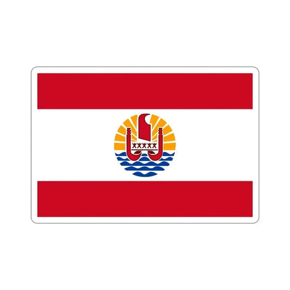 Flag of French Polynesia STICKER Vinyl Die-Cut Decal 4 Inch - The Sticker Space