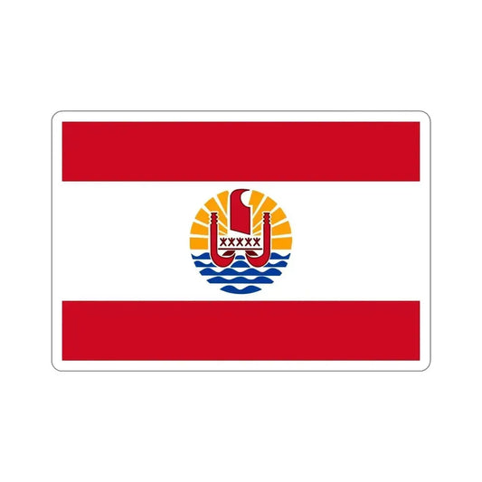 Flag of French Polynesia STICKER Vinyl Die-Cut Decal 6 Inch - The Sticker Space