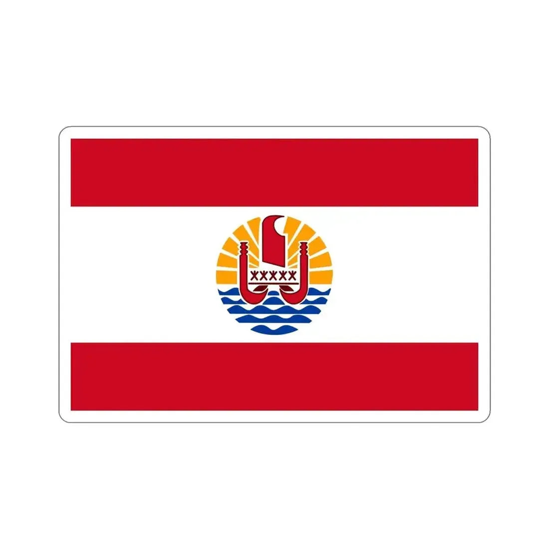 Flag of French Polynesia STICKER Vinyl Die-Cut Decal - The Sticker Space