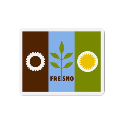 Flag of Fresno California - Refrigerator Magnet - The Sticker Space