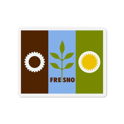 Flag of Fresno California - Refrigerator Magnet - The Sticker Space