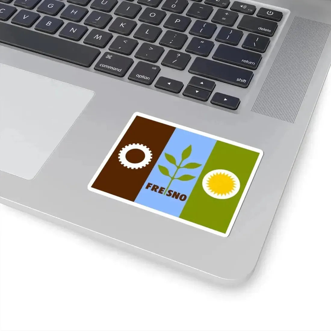 Flag of Fresno California (United States) STICKER Vinyl Kiss-Cut Decal - The Sticker Space