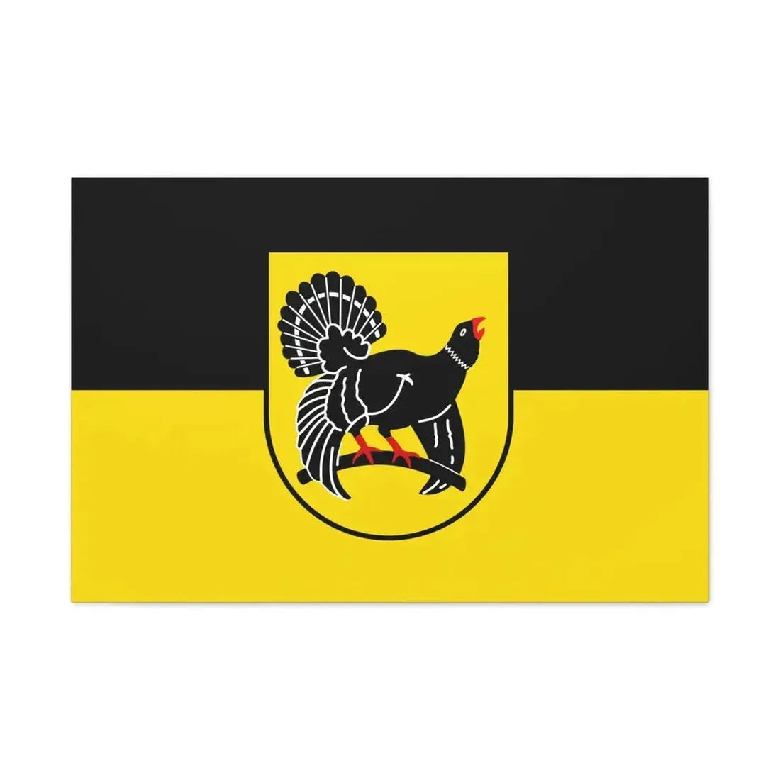 Flag of Freudenstadt Germany - Canvas Wall Art 36" x 24" 1.25" - The Sticker Space