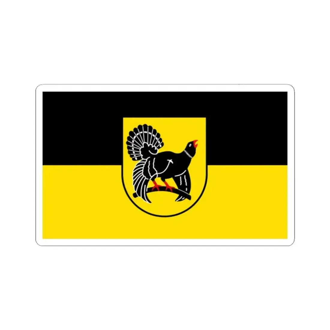 Flag of Freudenstadt Germany - STICKER Vinyl Kiss-Cut Decal 2 Inch White - The Sticker Space