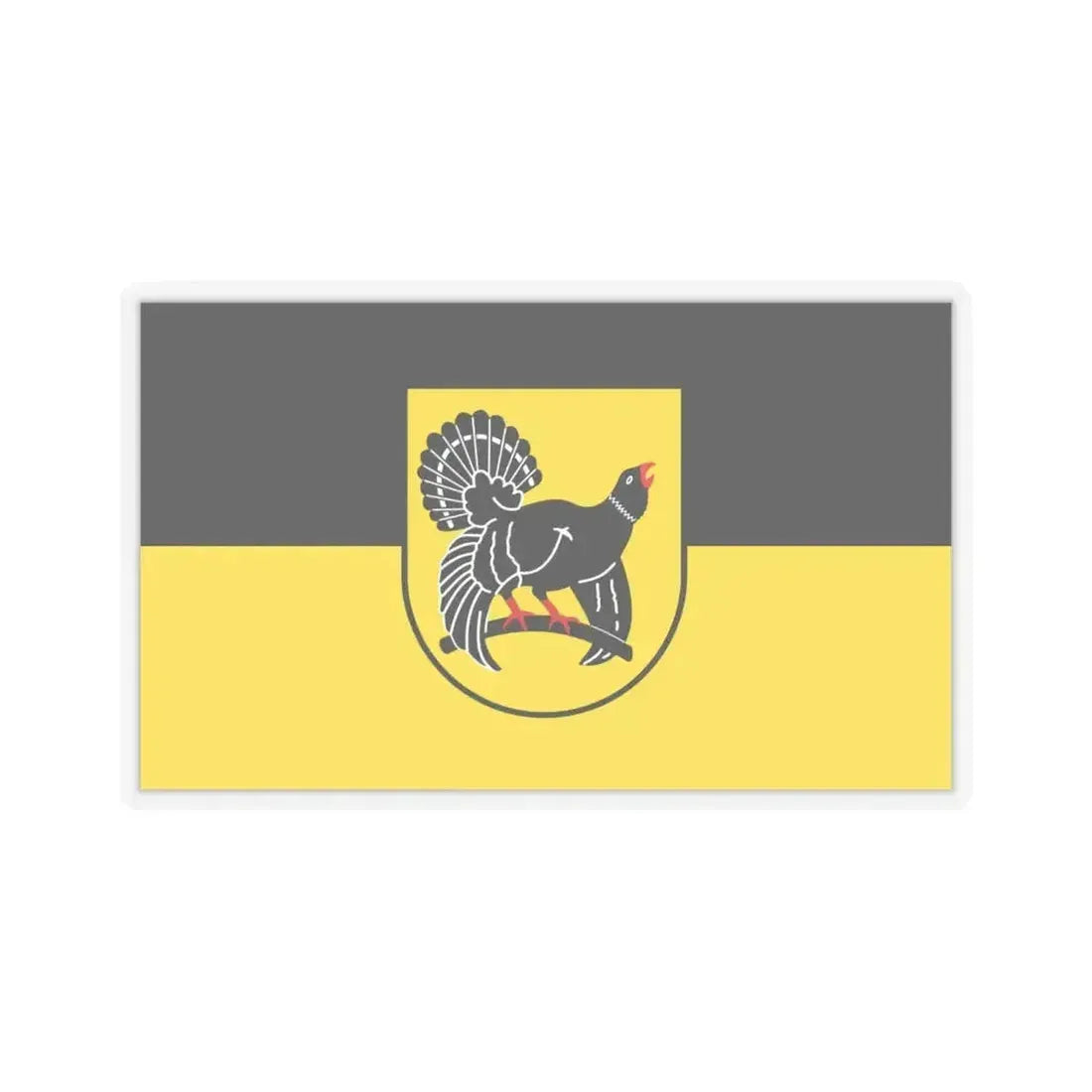 Flag of Freudenstadt Germany - STICKER Vinyl Kiss-Cut Decal 6 Inch Transparent - The Sticker Space