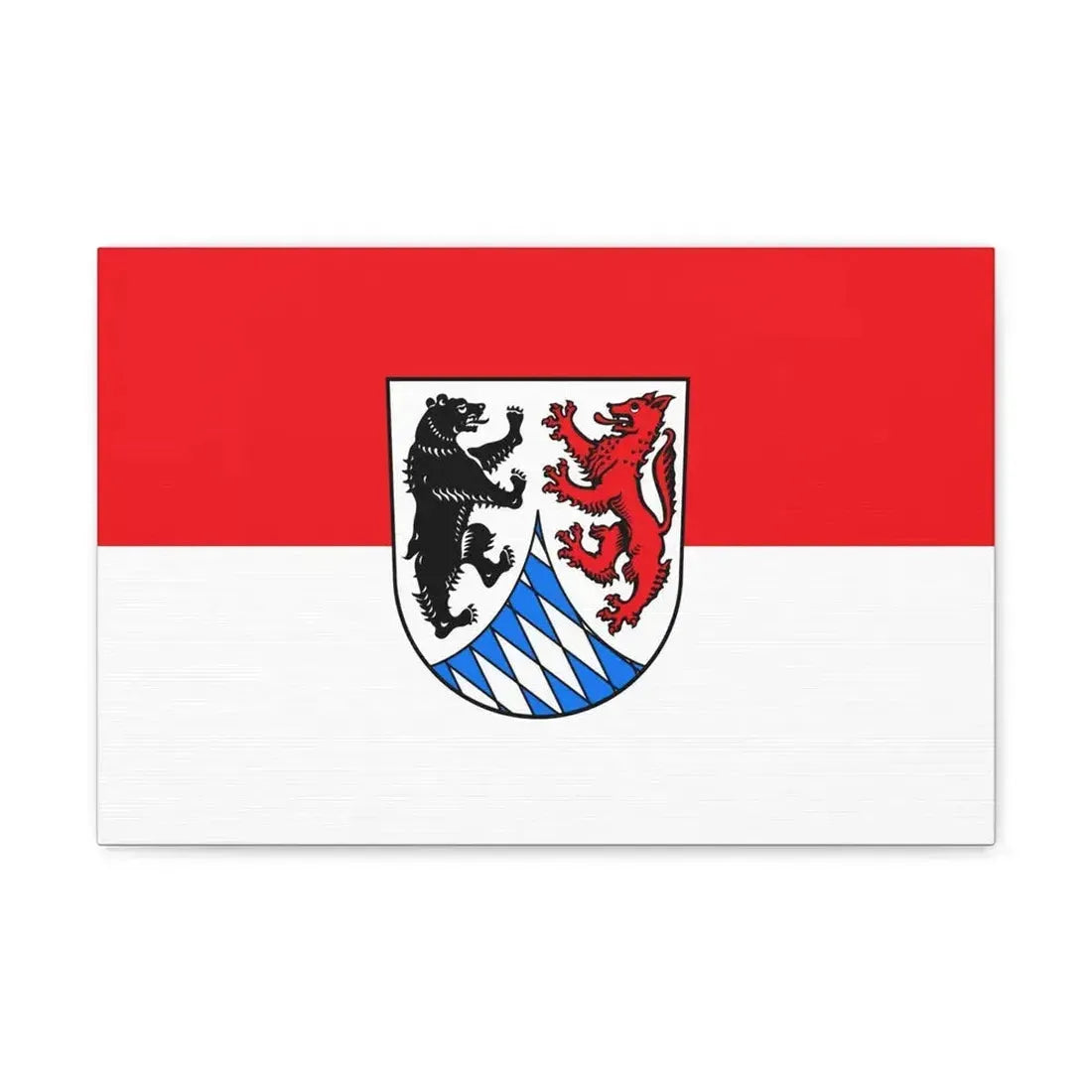 Flag of Freyung Grafenau Germany - Canvas Wall Art 18″ x 12″ 1.25" - The Sticker Space