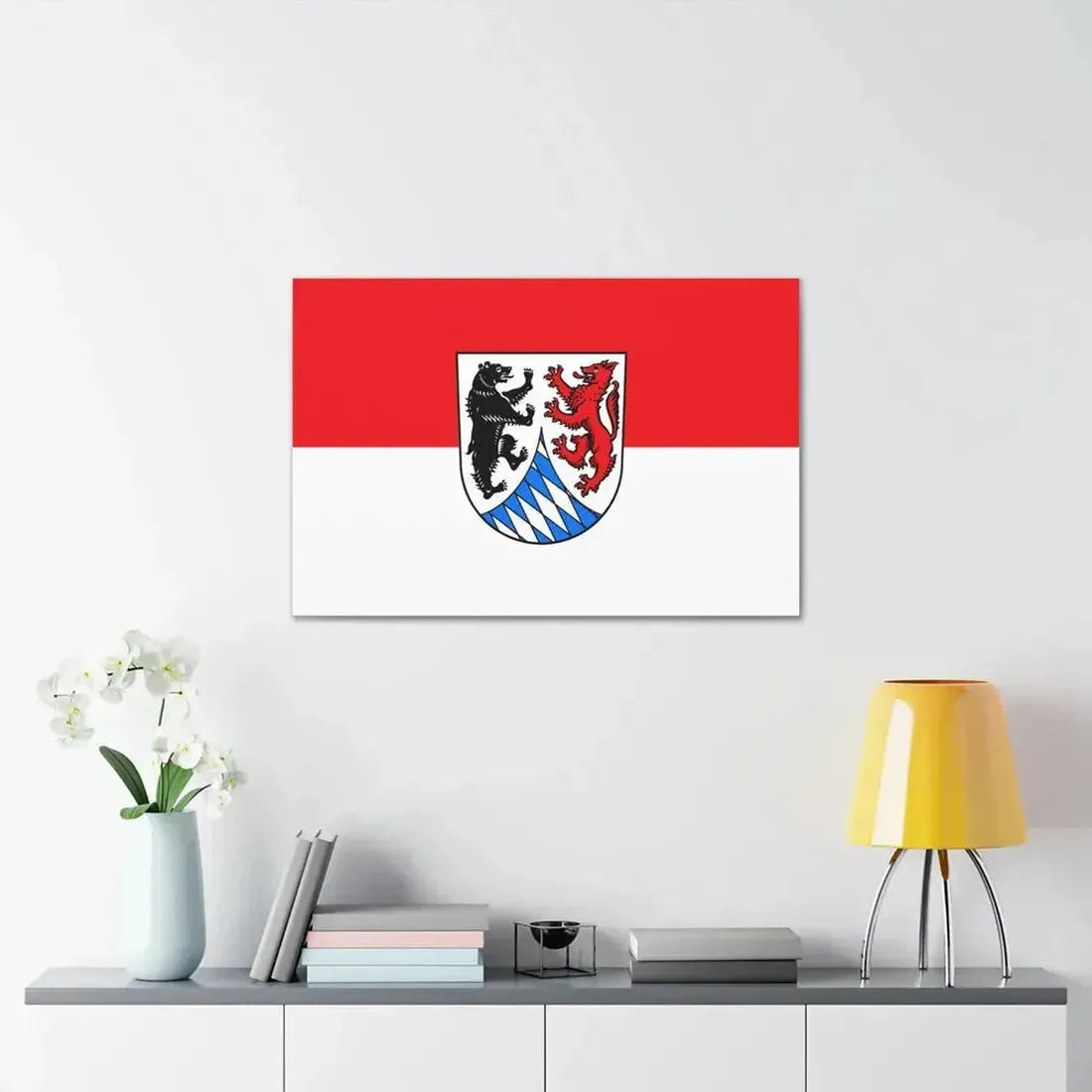 Flag of Freyung Grafenau Germany - Canvas Wall Art - The Sticker Space