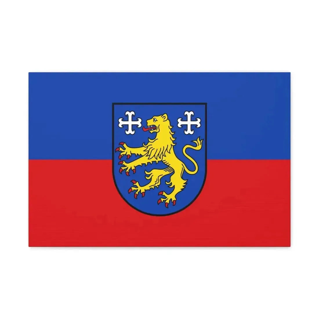 Flag of Friesland 2 Germany - Canvas Wall Art 24″ x 16″ 1.25" - The Sticker Space