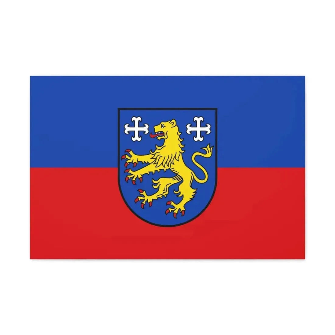 Flag of Friesland 2 Germany - Canvas Wall Art 30" x 20" 1.25" - The Sticker Space