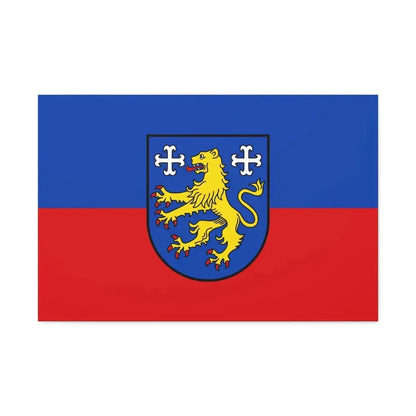 Flag of Friesland 2 Germany - Canvas Wall Art 36" x 24" 1.25" - The Sticker Space