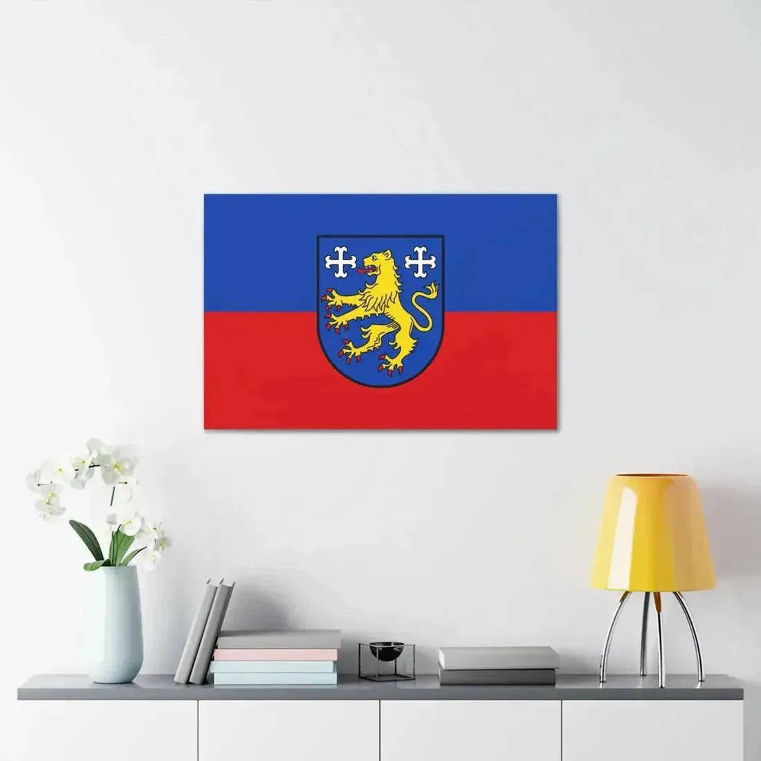 Flag of Friesland 2 Germany - Canvas Wall Art - The Sticker Space