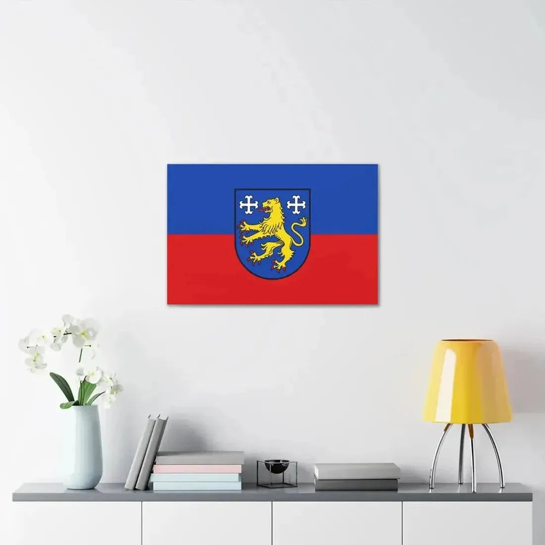 Flag of Friesland 2 Germany - Canvas Wall Art - The Sticker Space