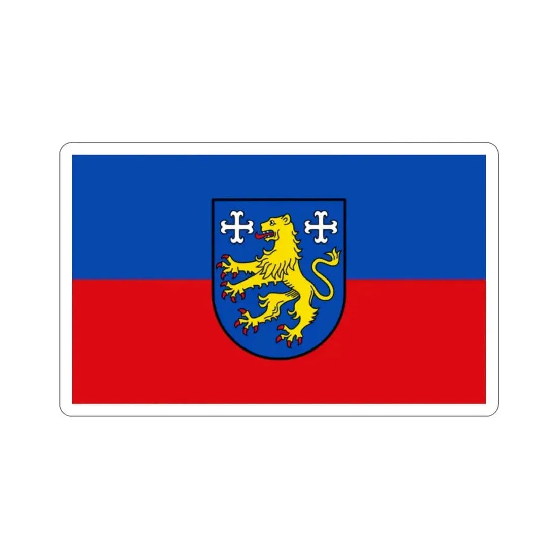 Flag of Friesland 2 Germany STICKER Vinyl Die-Cut Decal 2 Inch - The Sticker Space