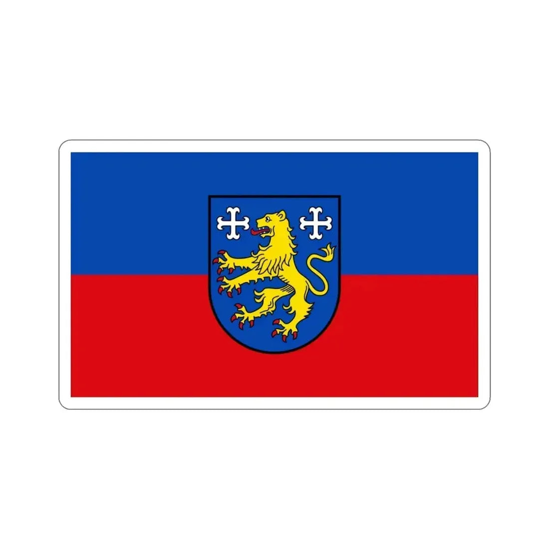 Flag of Friesland 2 Germany STICKER Vinyl Die-Cut Decal 3 Inch - The Sticker Space