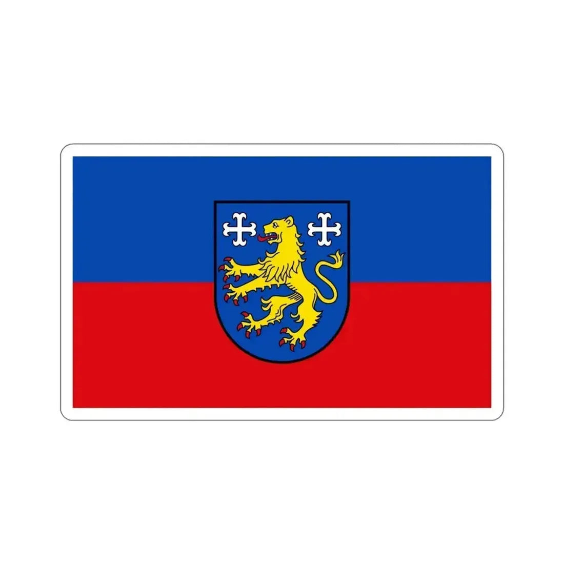 Flag of Friesland 2 Germany STICKER Vinyl Die-Cut Decal 4 Inch - The Sticker Space