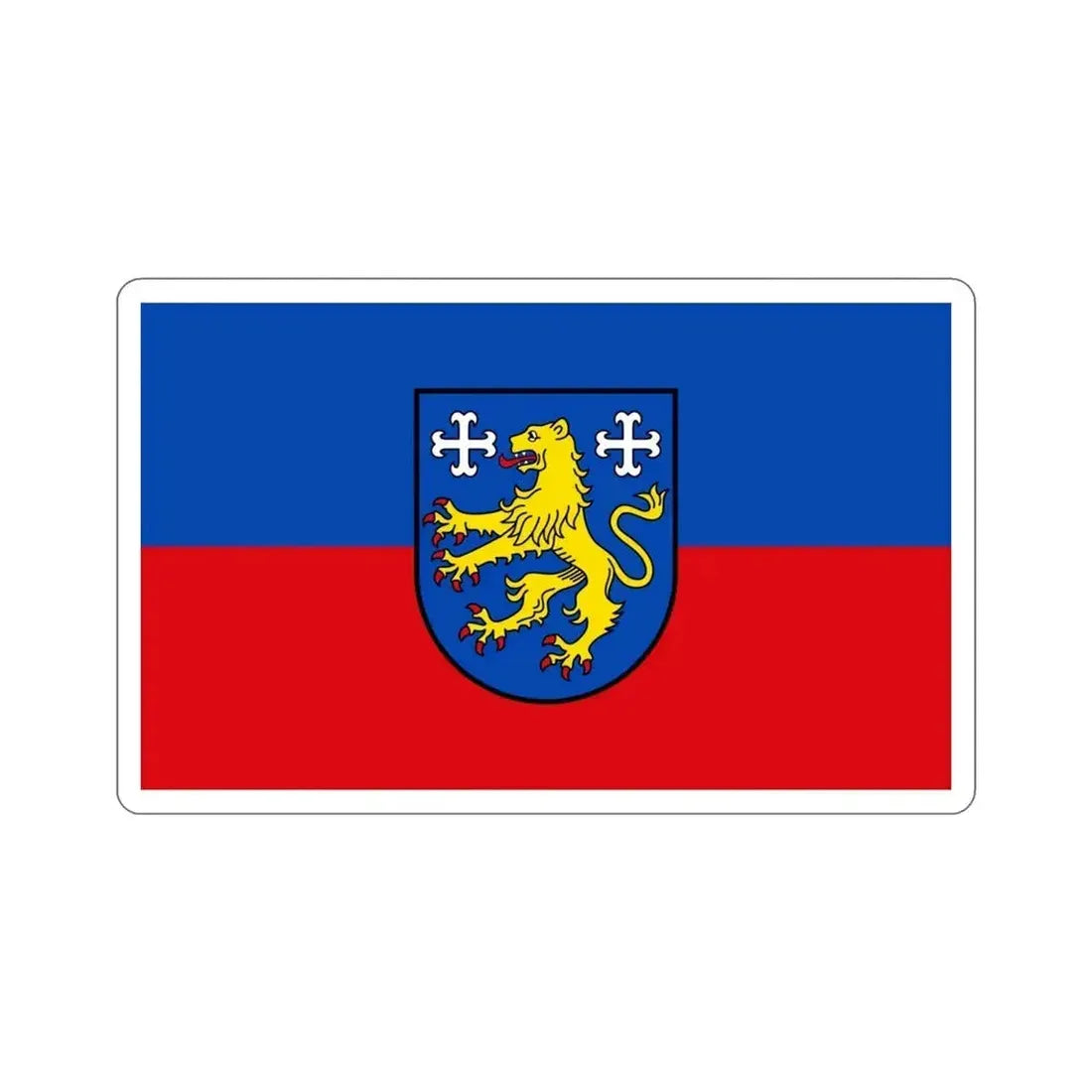 Flag of Friesland 2 Germany STICKER Vinyl Die-Cut Decal 4 Inch - The Sticker Space