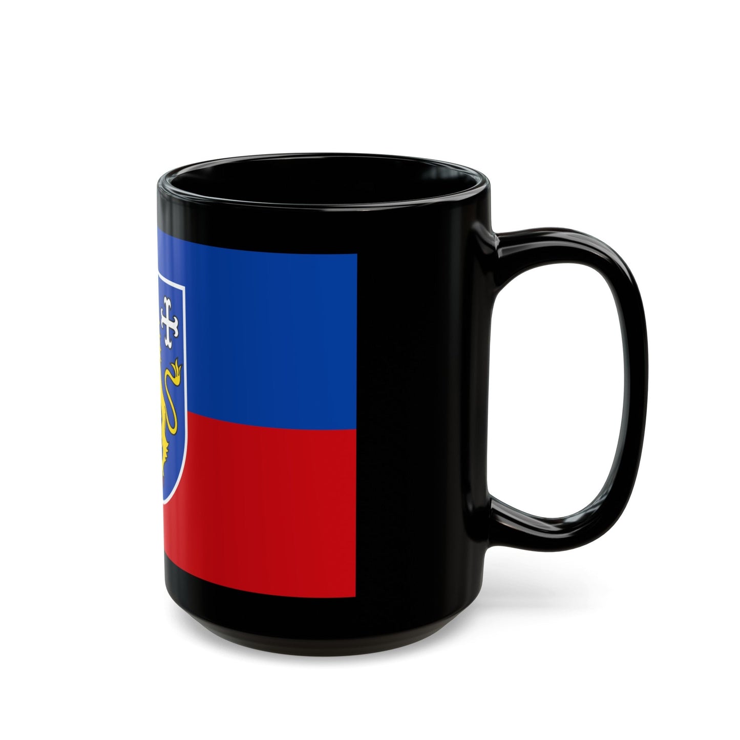 Flag of Friesland Germany - Black Coffee Mug-The Sticker Space