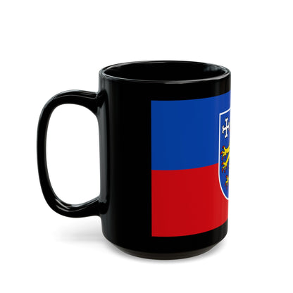 Flag of Friesland Germany - Black Coffee Mug-The Sticker Space