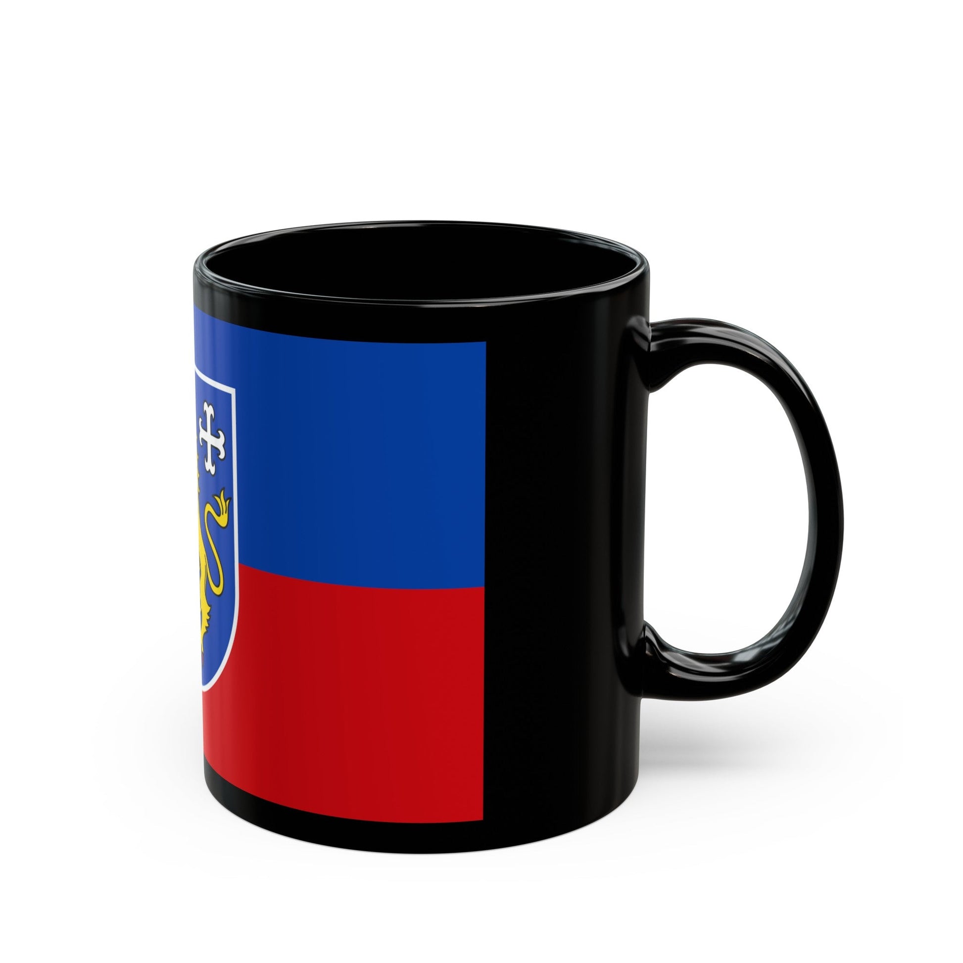 Flag of Friesland Germany - Black Coffee Mug-The Sticker Space