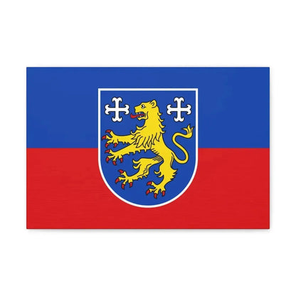 Flag of Friesland Germany - Canvas Wall Art 18″ x 12″ 1.25" - The Sticker Space