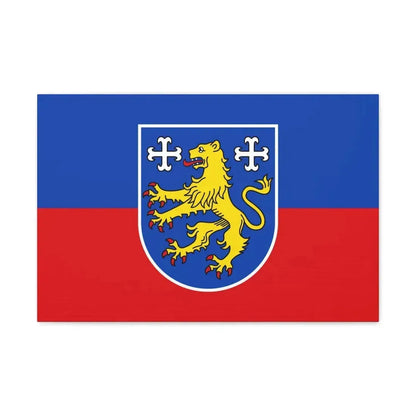 Flag of Friesland Germany - Canvas Wall Art 24″ x 16″ 1.25" - The Sticker Space