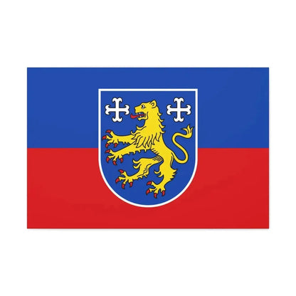 Flag of Friesland Germany - Canvas Wall Art 36" x 24" 1.25" - The Sticker Space