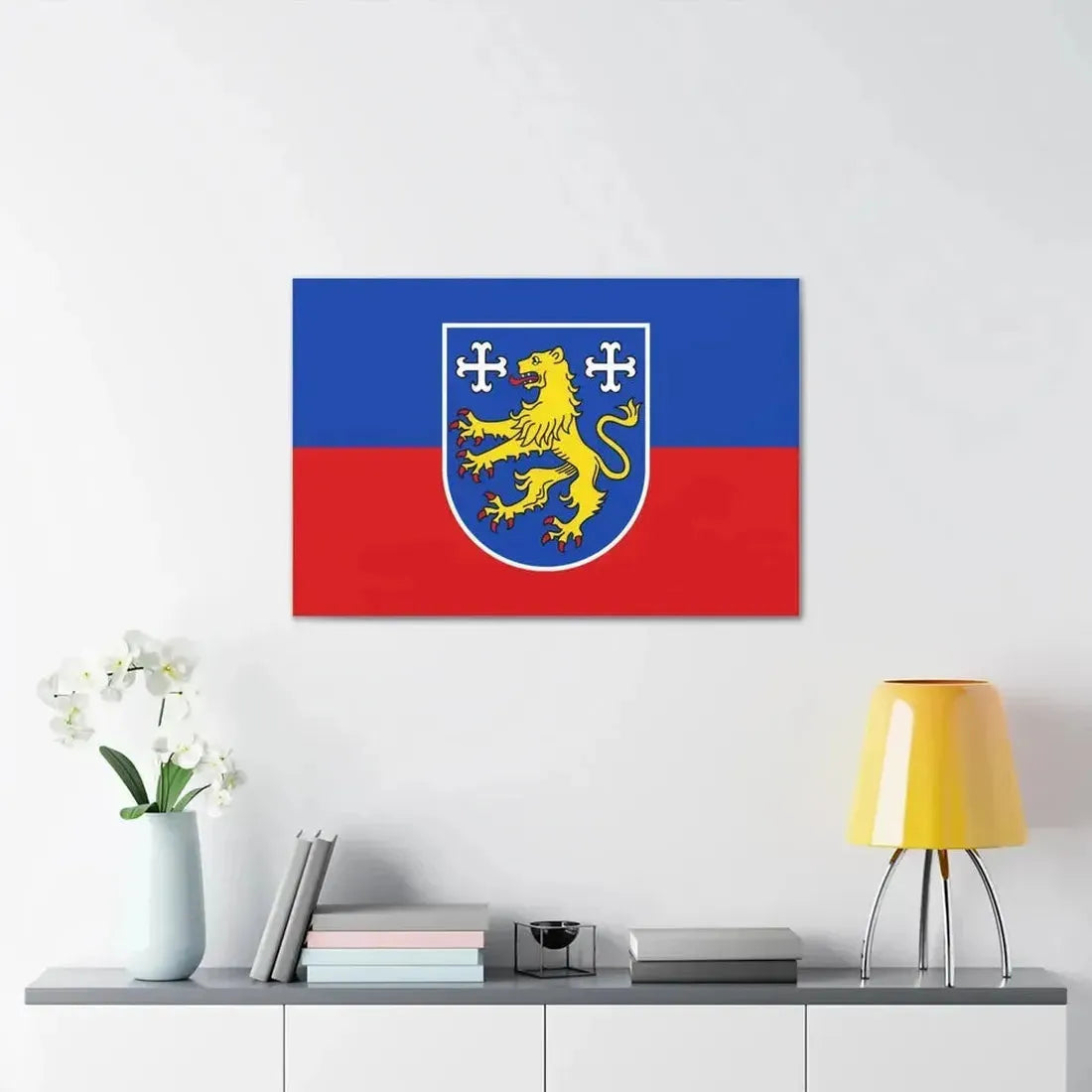 Flag of Friesland Germany - Canvas Wall Art - The Sticker Space