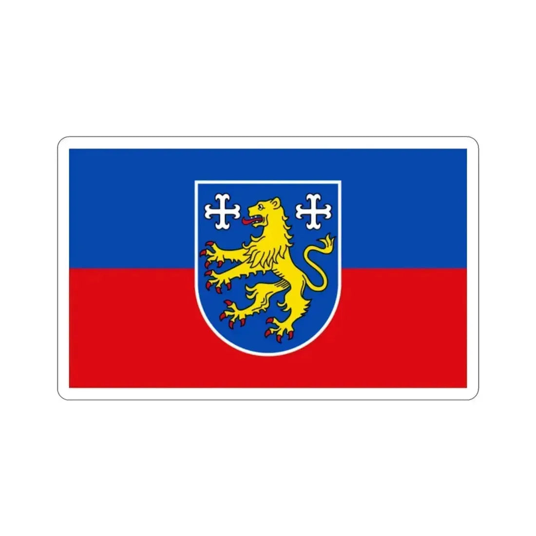 Flag of Friesland Germany STICKER Vinyl Die-Cut Decal 2 Inch - The Sticker Space