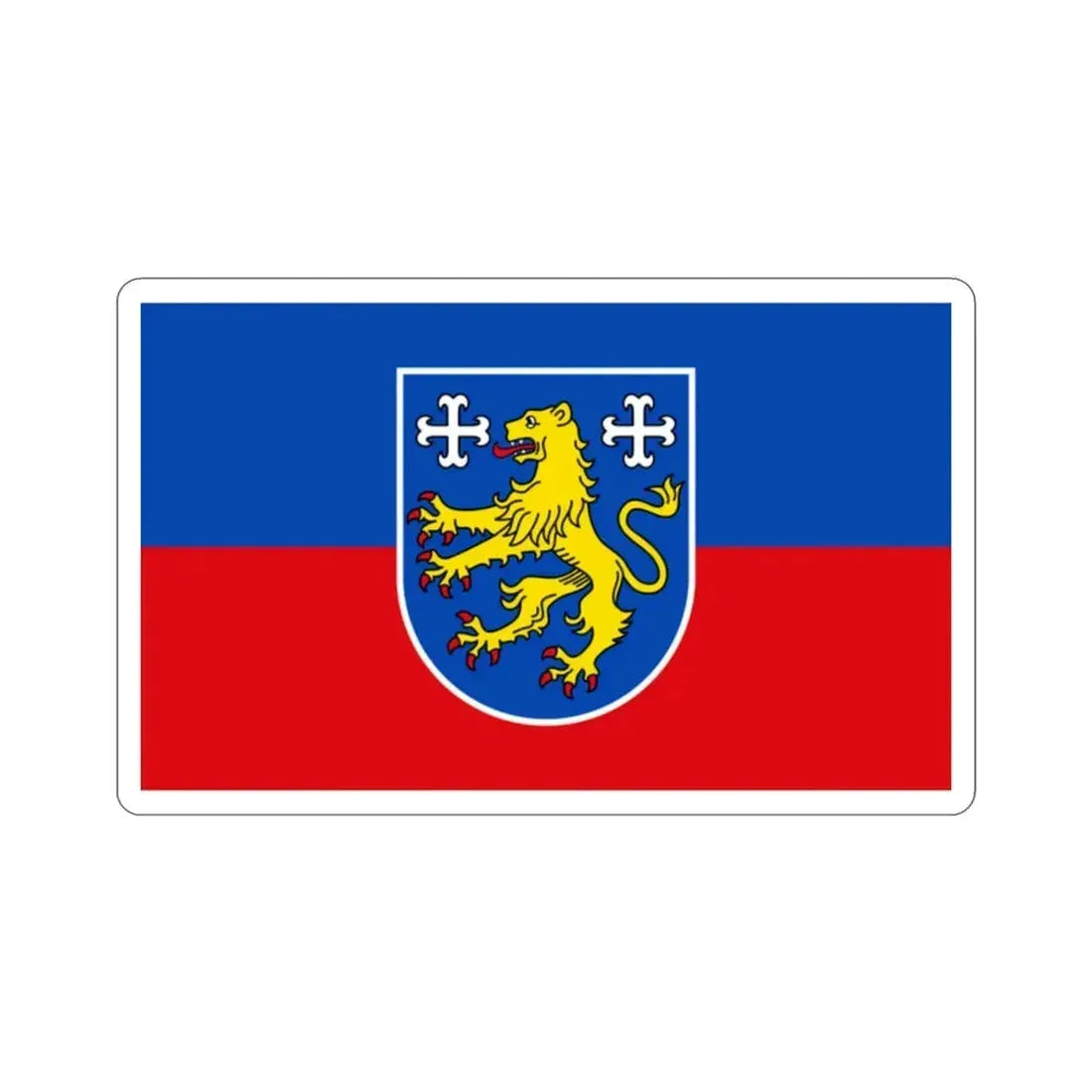 Flag of Friesland Germany STICKER Vinyl Die-Cut Decal 2 Inch - The Sticker Space