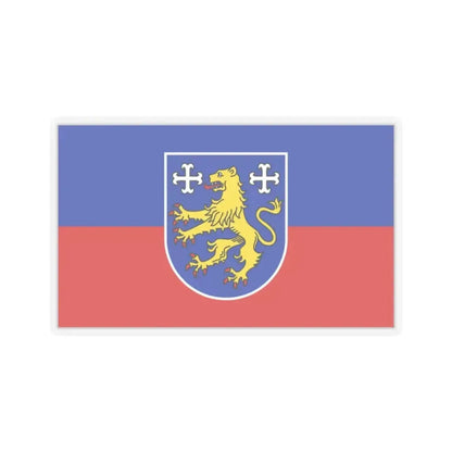 Flag of Friesland Germany - STICKER Vinyl Kiss-Cut Decal 2 Inch Transparent - The Sticker Space