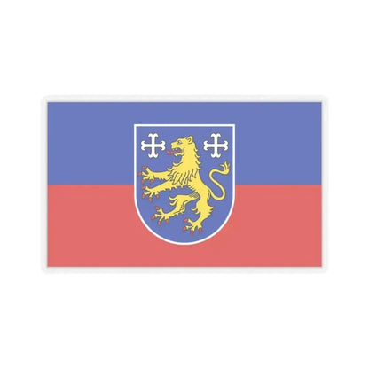 Flag of Friesland Germany - STICKER Vinyl Kiss-Cut Decal 3 Inch Transparent - The Sticker Space