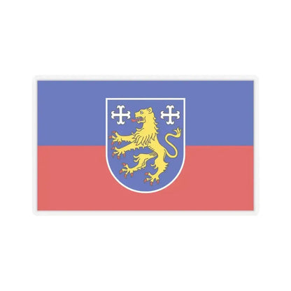 Flag of Friesland Germany - STICKER Vinyl Kiss-Cut Decal 4 Inch Transparent - The Sticker Space