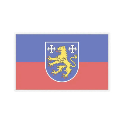 Flag of Friesland Germany - STICKER Vinyl Kiss-Cut Decal 6 Inch Transparent - The Sticker Space