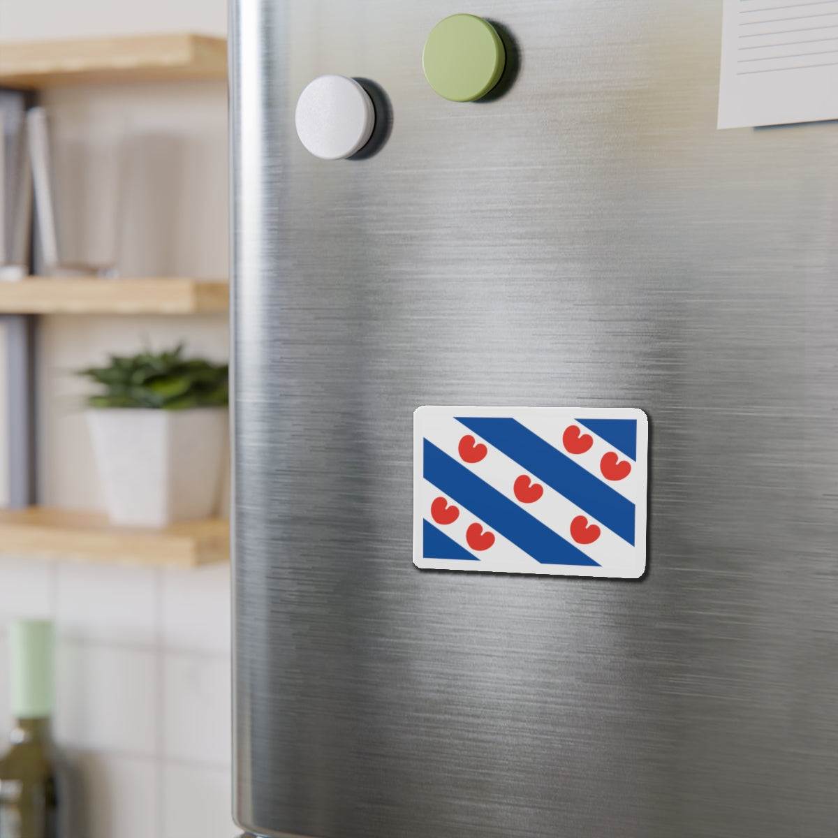 Flag of Friesland Netherlands - Die-Cut Magnet-The Sticker Space