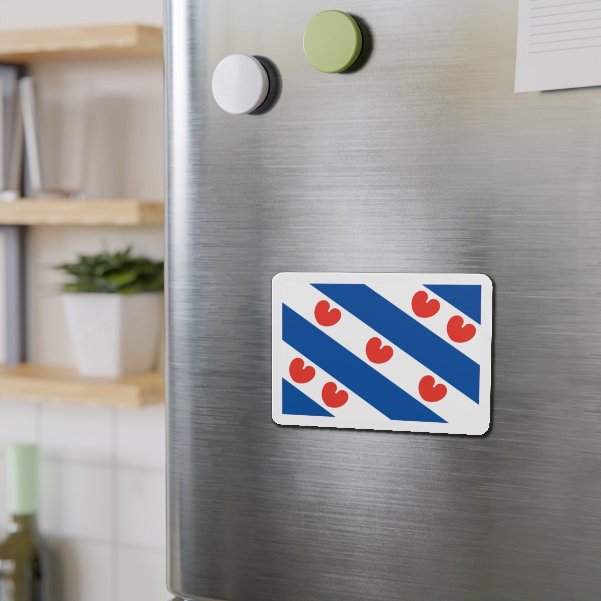 Flag of Friesland Netherlands - Die-Cut Magnet-The Sticker Space