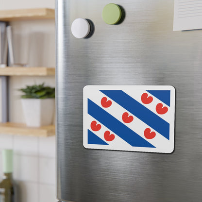 Flag of Friesland Netherlands - Die-Cut Magnet-The Sticker Space