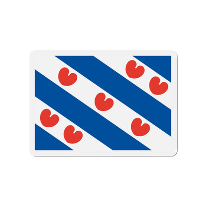 Flag of Friesland Netherlands - Die-Cut Magnet-3" x 3"-The Sticker Space