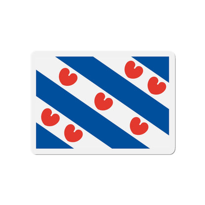 Flag of Friesland Netherlands - Die-Cut Magnet-4" x 4"-The Sticker Space