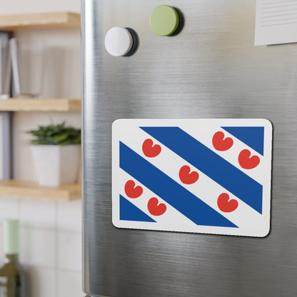 Flag of Friesland Netherlands - Die-Cut Magnet-The Sticker Space