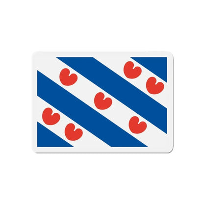 Flag of Friesland Netherlands - Refrigerator Magnet 5 Inch - The Sticker Space
