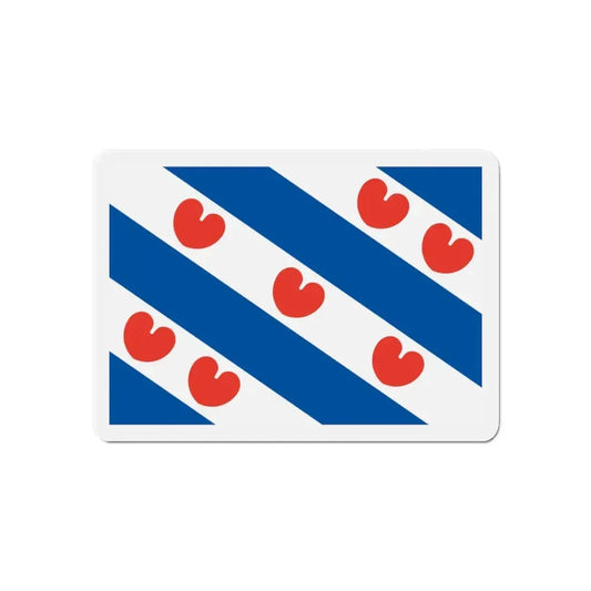 Flag of Friesland Netherlands - Refrigerator Magnet 6 Inch - The Sticker Space
