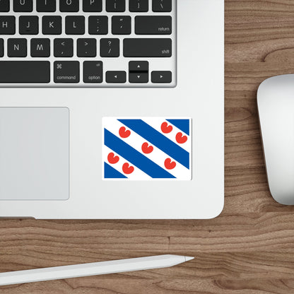 Flag of Friesland Netherlands STICKER Vinyl Die-Cut Decal-The Sticker Space