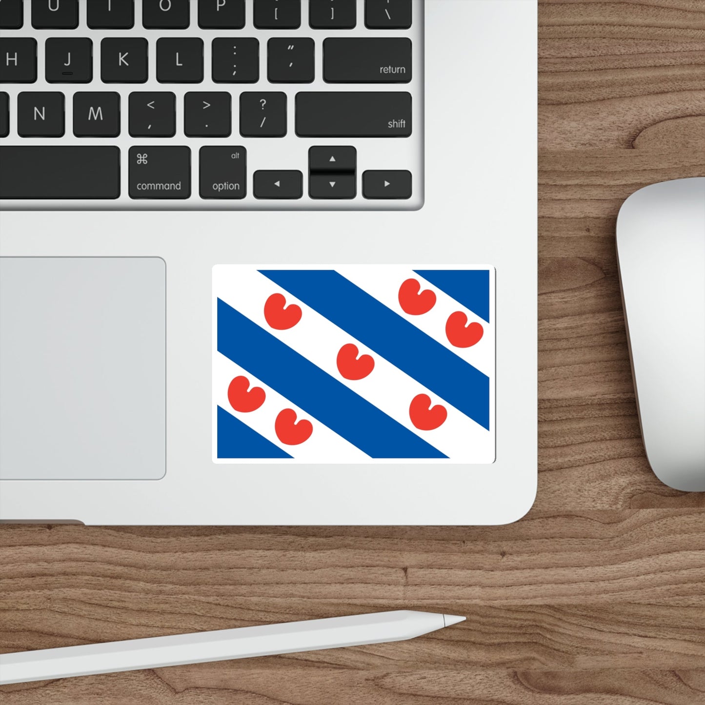 Flag of Friesland Netherlands STICKER Vinyl Die-Cut Decal-The Sticker Space