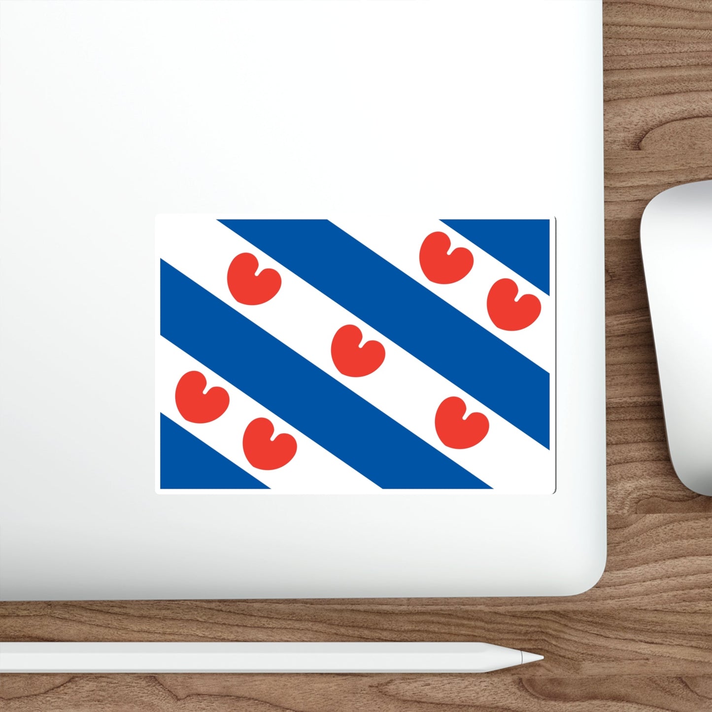 Flag of Friesland Netherlands STICKER Vinyl Die-Cut Decal-The Sticker Space