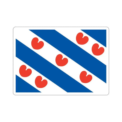 Flag of Friesland Netherlands STICKER Vinyl Die-Cut Decal 2 Inch - The Sticker Space